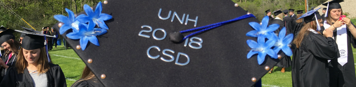 Graduation Cap for graduating CSD student