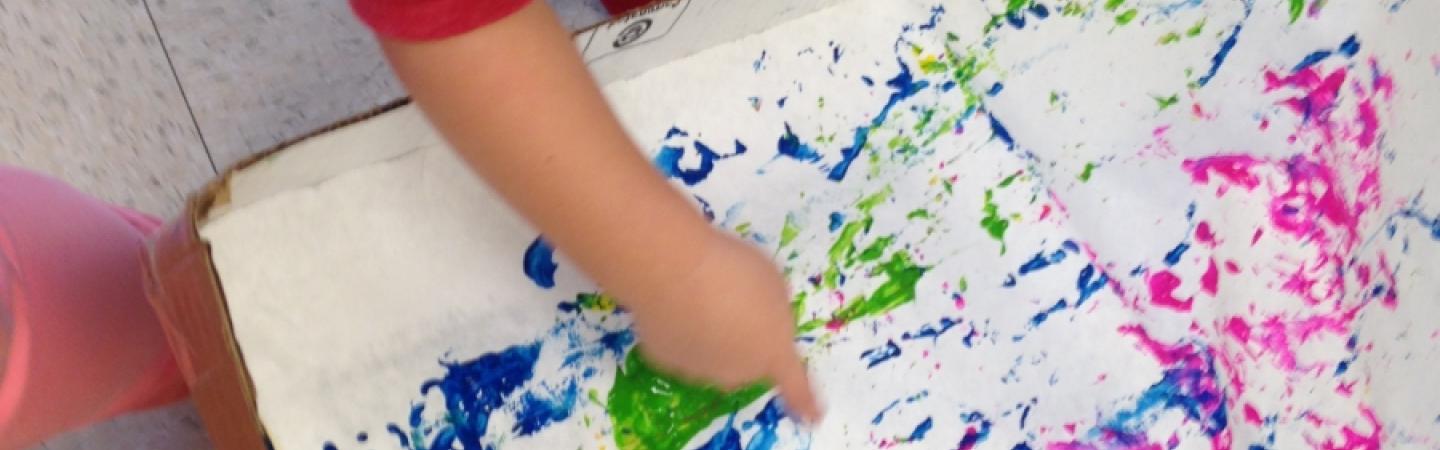 Nursery painting texture exploration