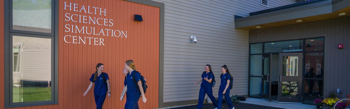 Exterior shot of the Health Sciences Simulation Center