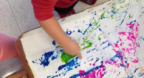 Nursery painting texture exploration