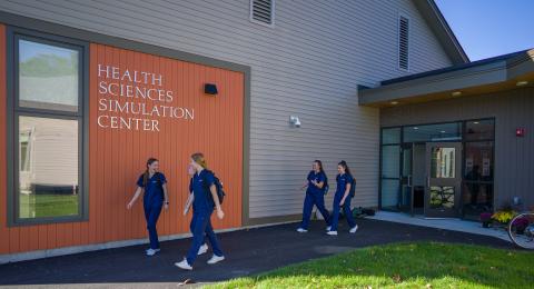 Exterior shot of the Health Sciences Simulation Center