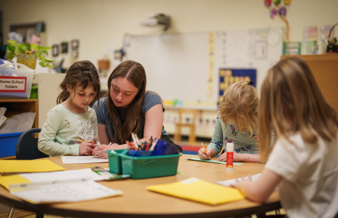 The Early Childhood Education option, offers a path to teacher licensure (PreK–Grade 3) in four years. 