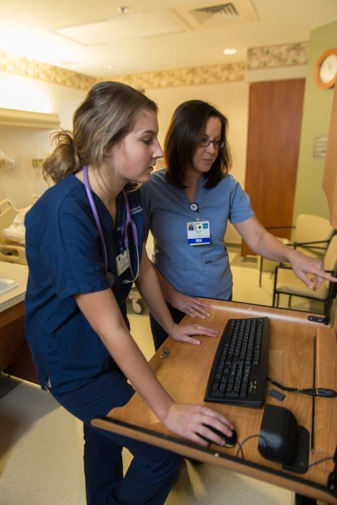 Nursing student at Portsmouth Hospital