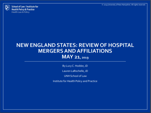 Hospital Mergers Regulatory Review for NH Senate Judiciary