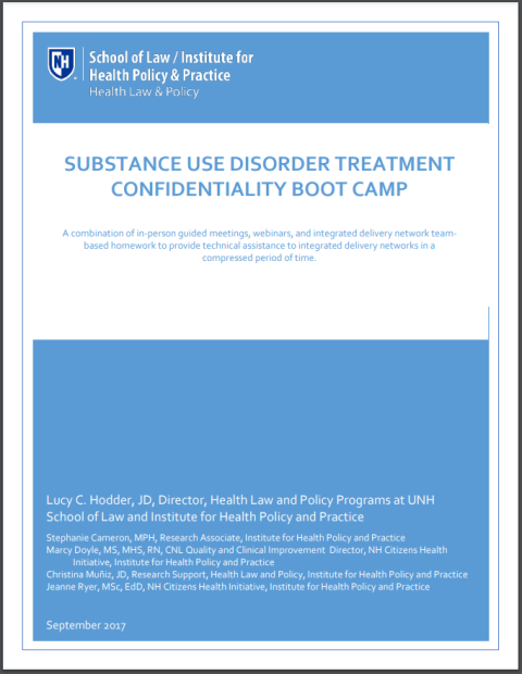 Substance Use Disorder Privacy Workbook: 42 CFR Part 2 