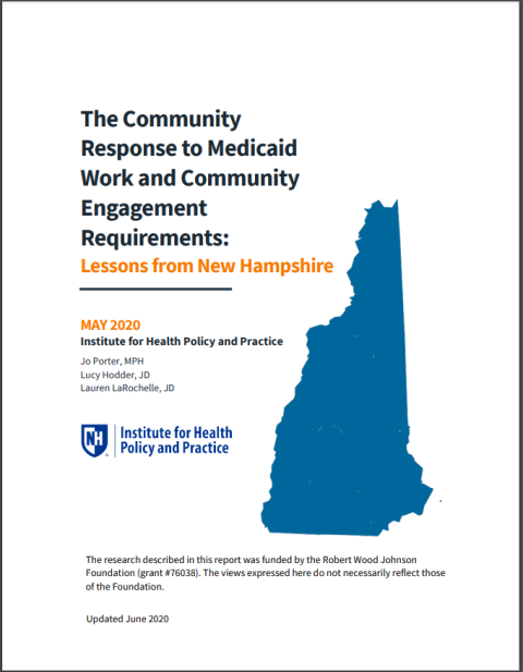 The Community Reponse to Medicaid Work and Community Engagement Requirements: Lessons from New Hampshire 