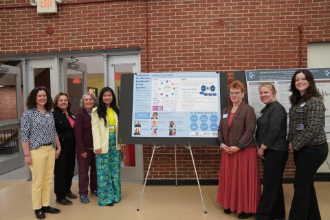 CHHS Research Conference poster session participants