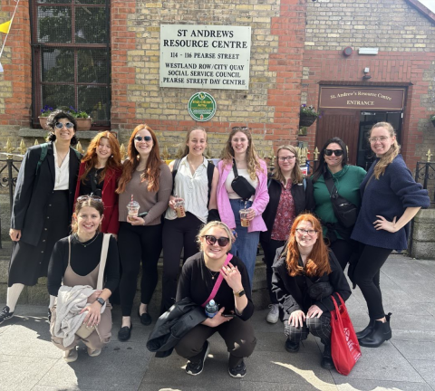 UNH Social Work students in Dublin