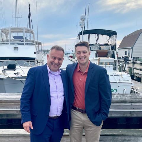 Associate Professor Mark Bonica with Jason Lavalle