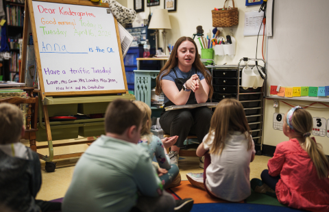 The Early Childhood Education option, offers a path to teacher licensure (PreK–Grade 3) in four years.