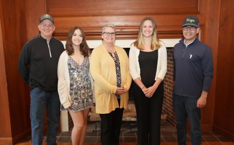 L-R: Loukas Nakos, Lani Demers, Erin Sharp, Abby Sanborn, Jacob Ferreira