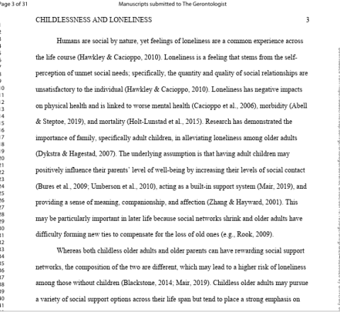 The Association Between Childlessness and Loneliness in Later Life: Does Friendship Play a Moderating Role?