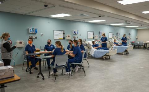 Fundamentals lab at the Health Sciences Simulation Center