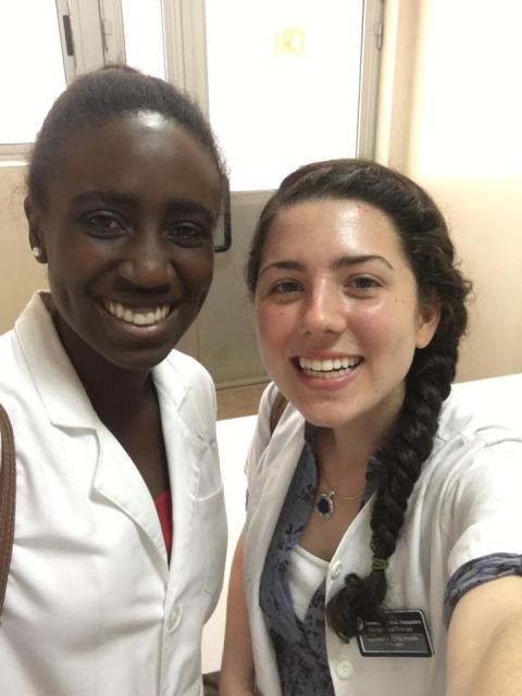 OT student Carolyn D'Olympio in Ghana