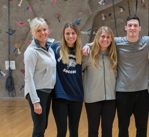 Michelle Grenier and UNH students